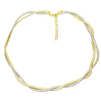 Knit Two Tone Necklace