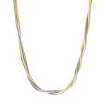 Knit Two Tone Necklace