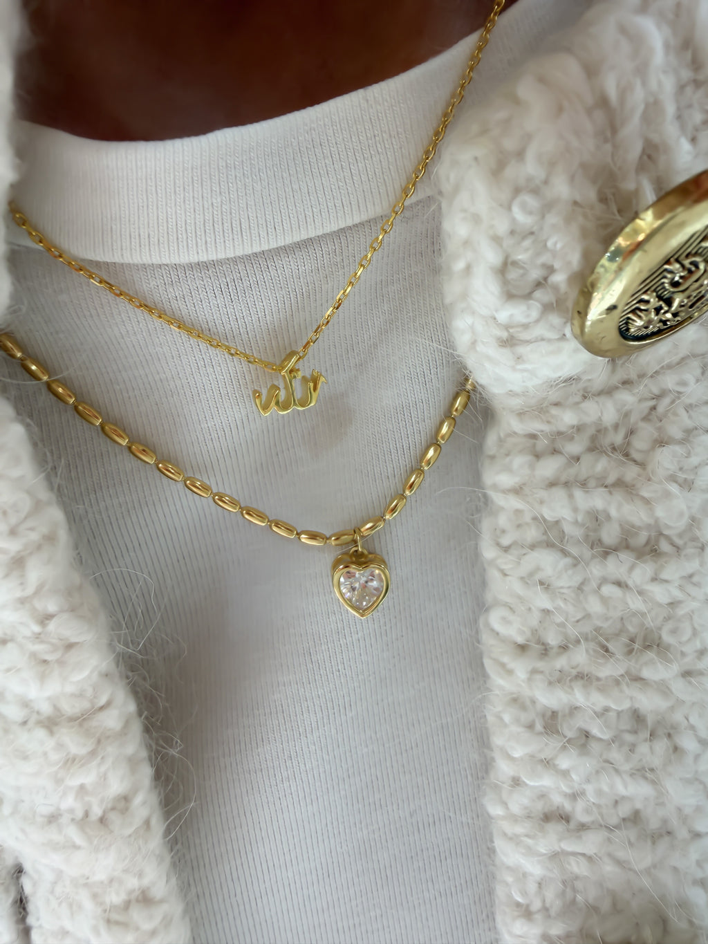 Minimal Allah Lafzı Gümüş Kolye