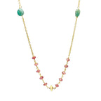 Santorini Tourmaline Emerald Necklace