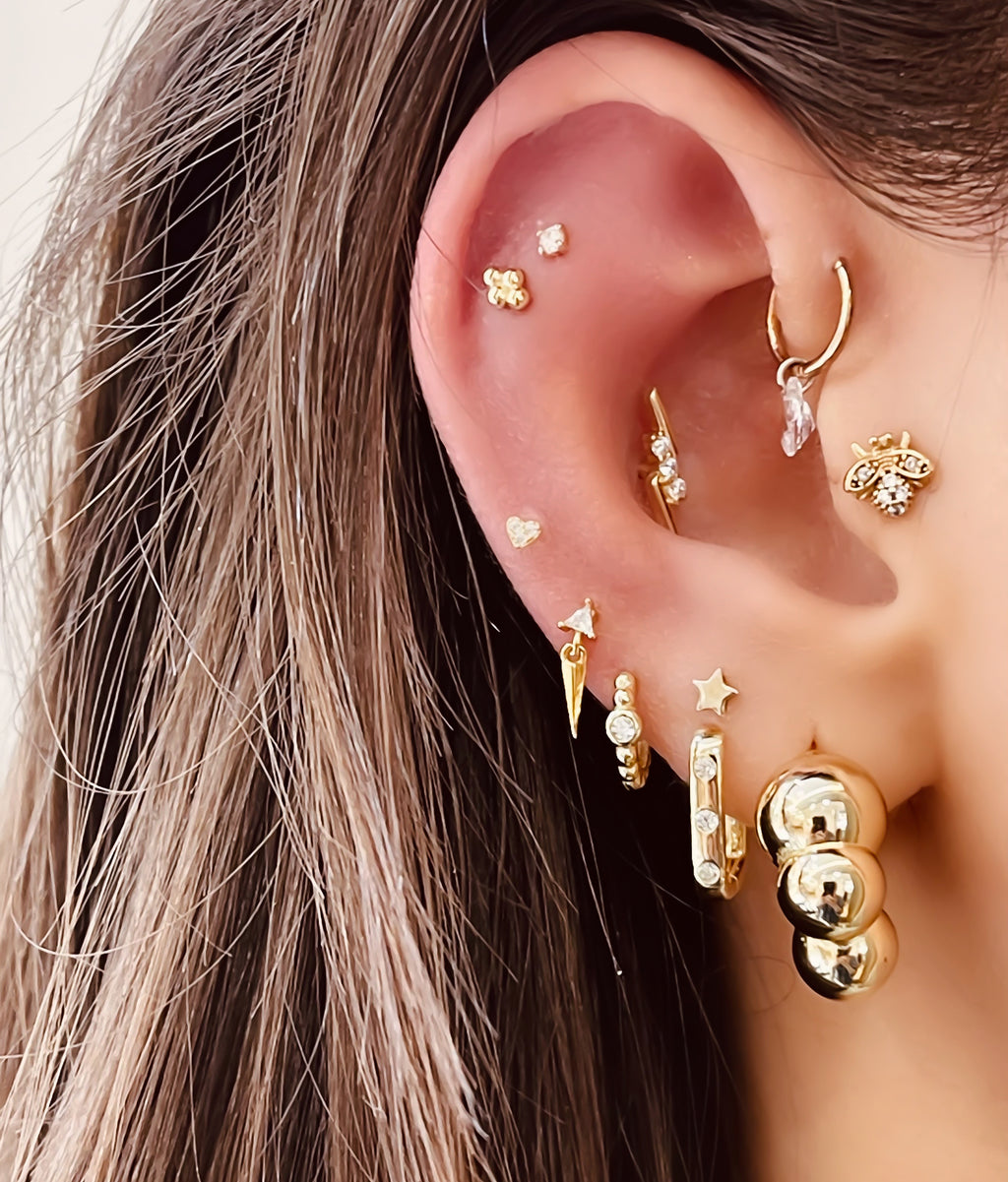 Baller 14K Bee Piercing