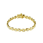 Carla Damla Suyolu Altın Kaplama Gümüş Bileklik