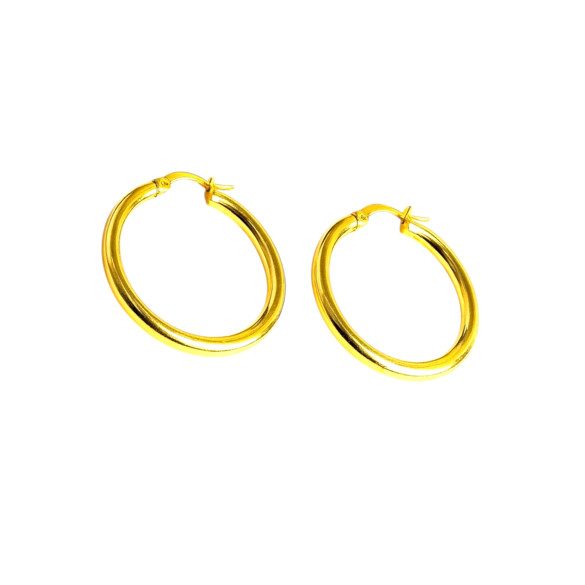 Lugo Klasik Halka 3 cm Küpe