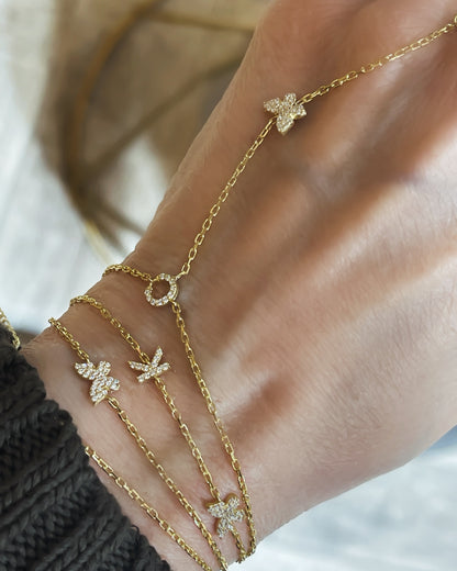 Vanessa Butterfly Letter Bracelet