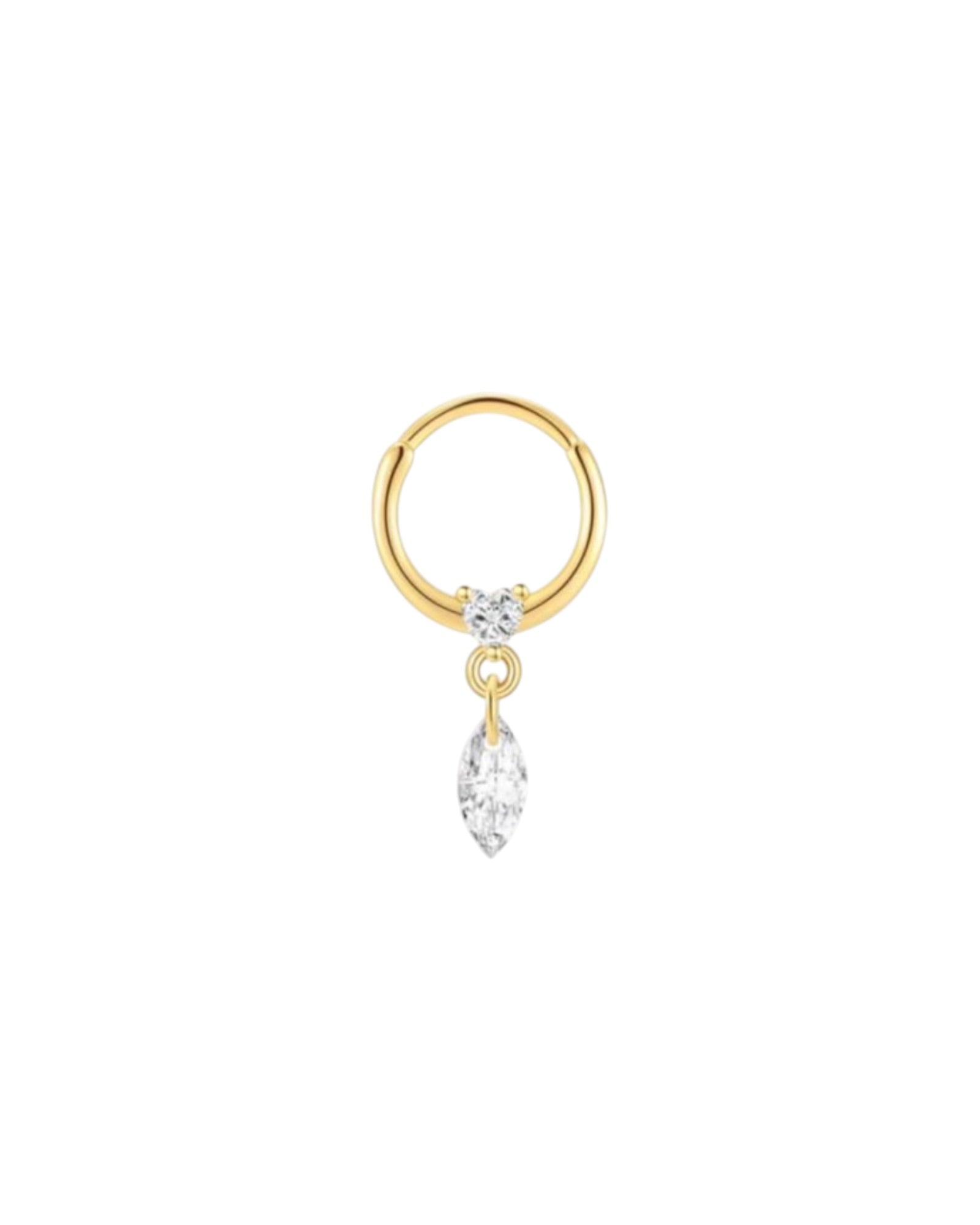 Tina 10 Altın kaplama  Gümüş Helix Piercing