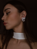 Brige Baget  Altın kaplama Gümüş Küpe