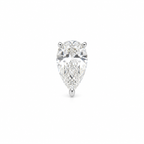 Moissanite Drop Solitaire Earring