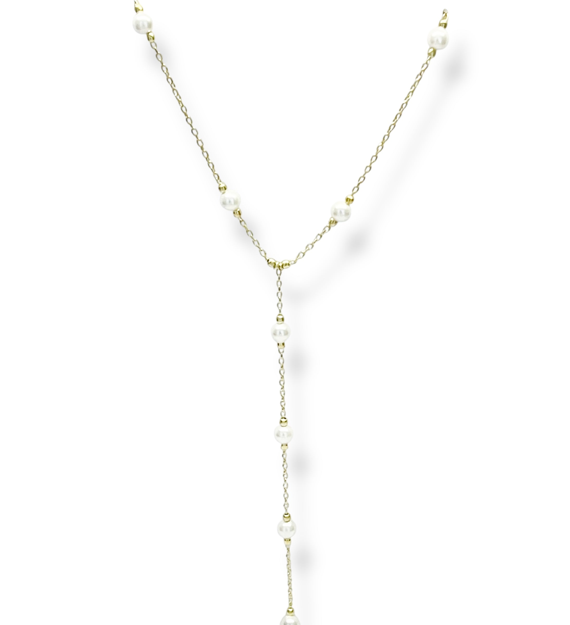 Santorini Pearl Y Necklace