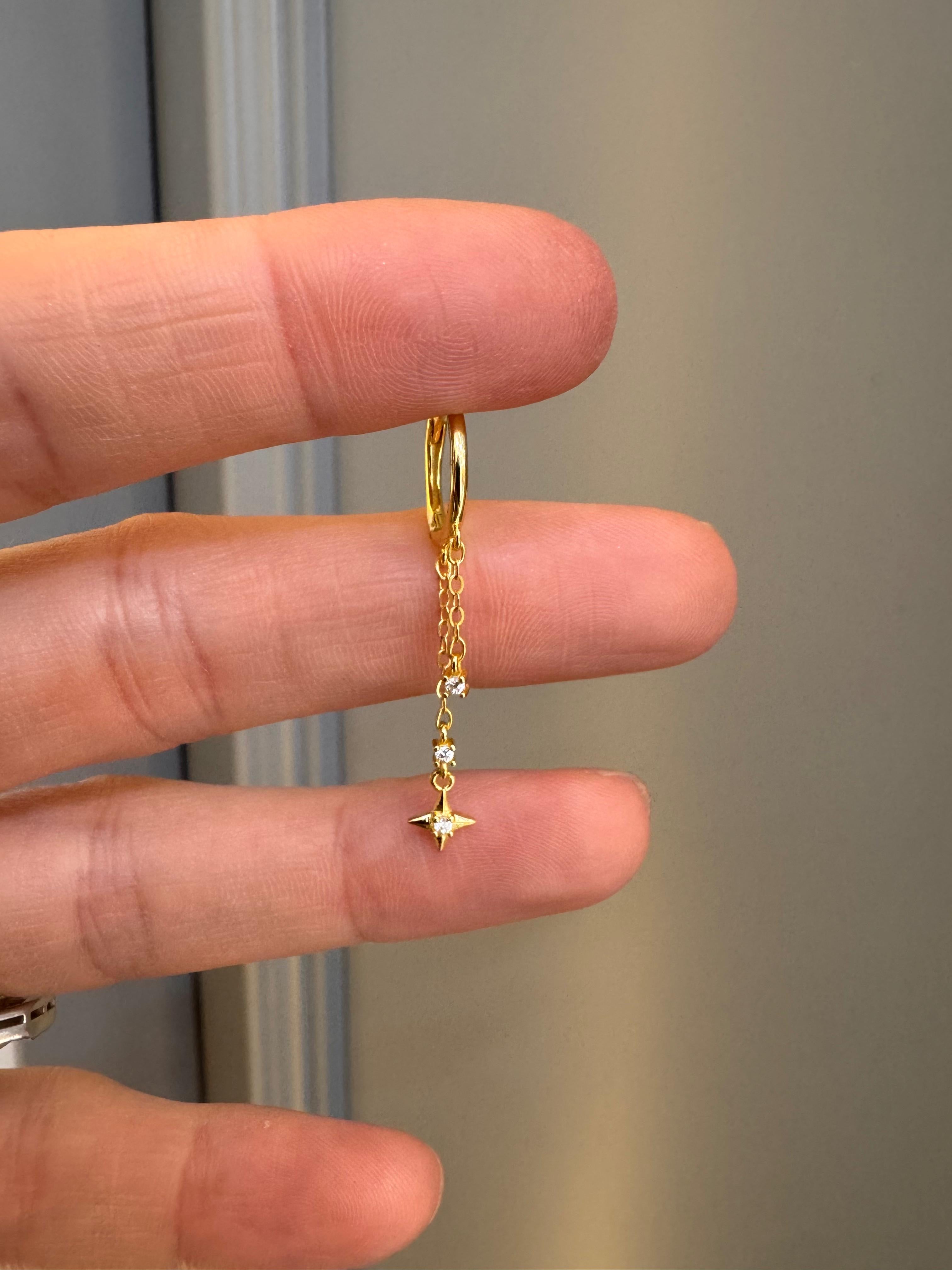 Leonie Kutup Yıldızı Küpe