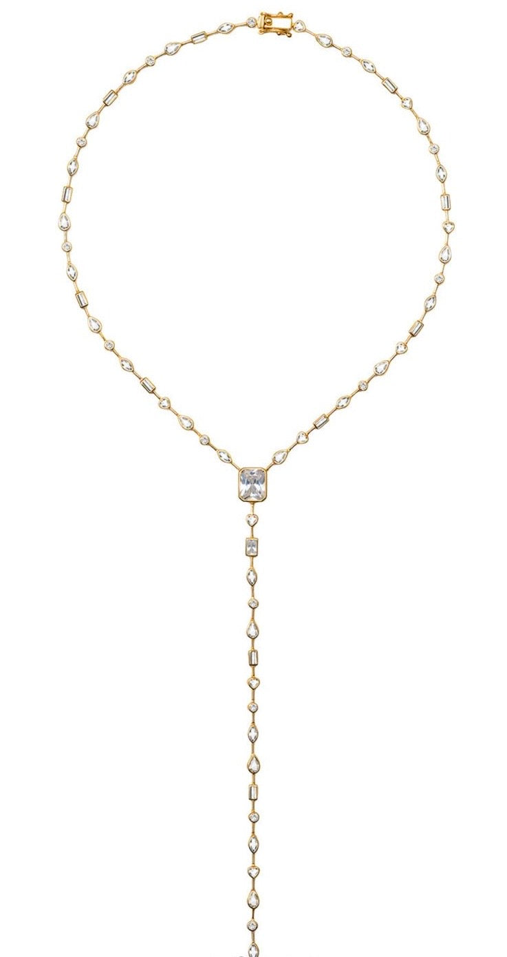 Lugo Baget taşlı Y Kolye