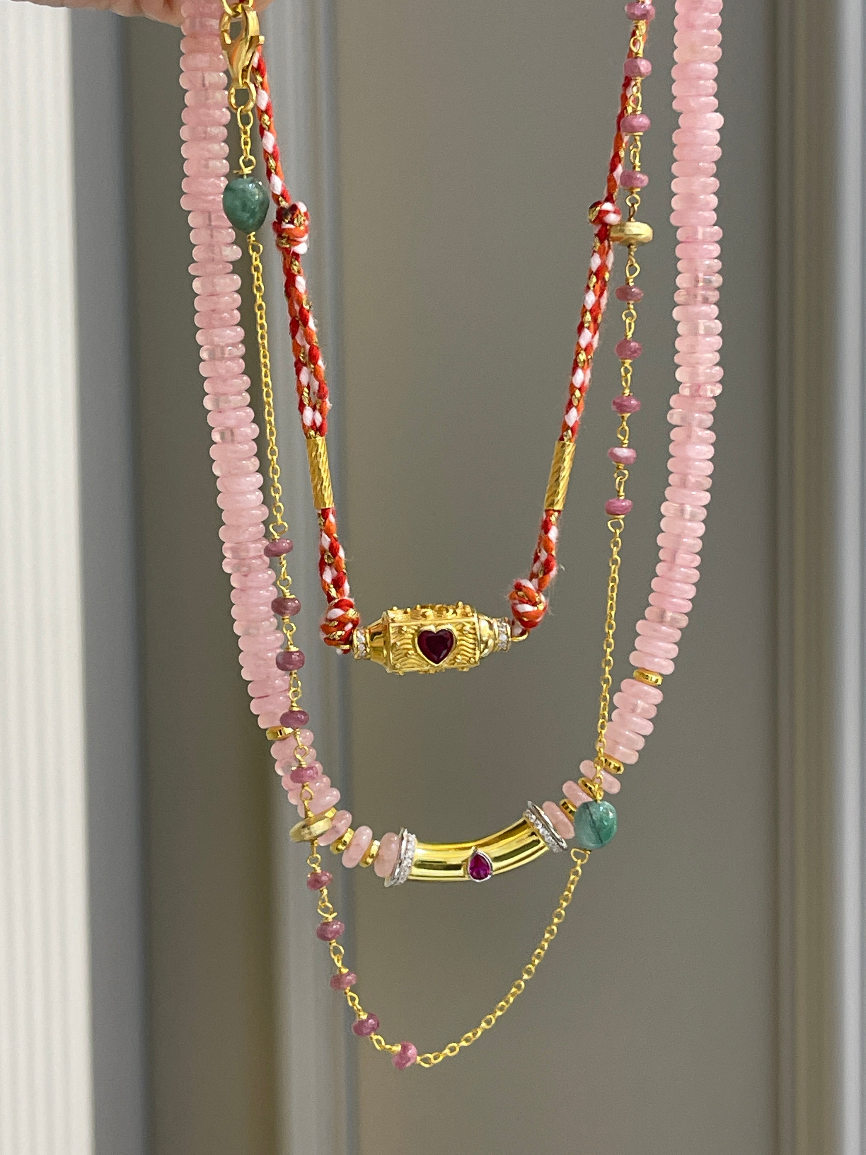 Santorini Natural Gem Necklace