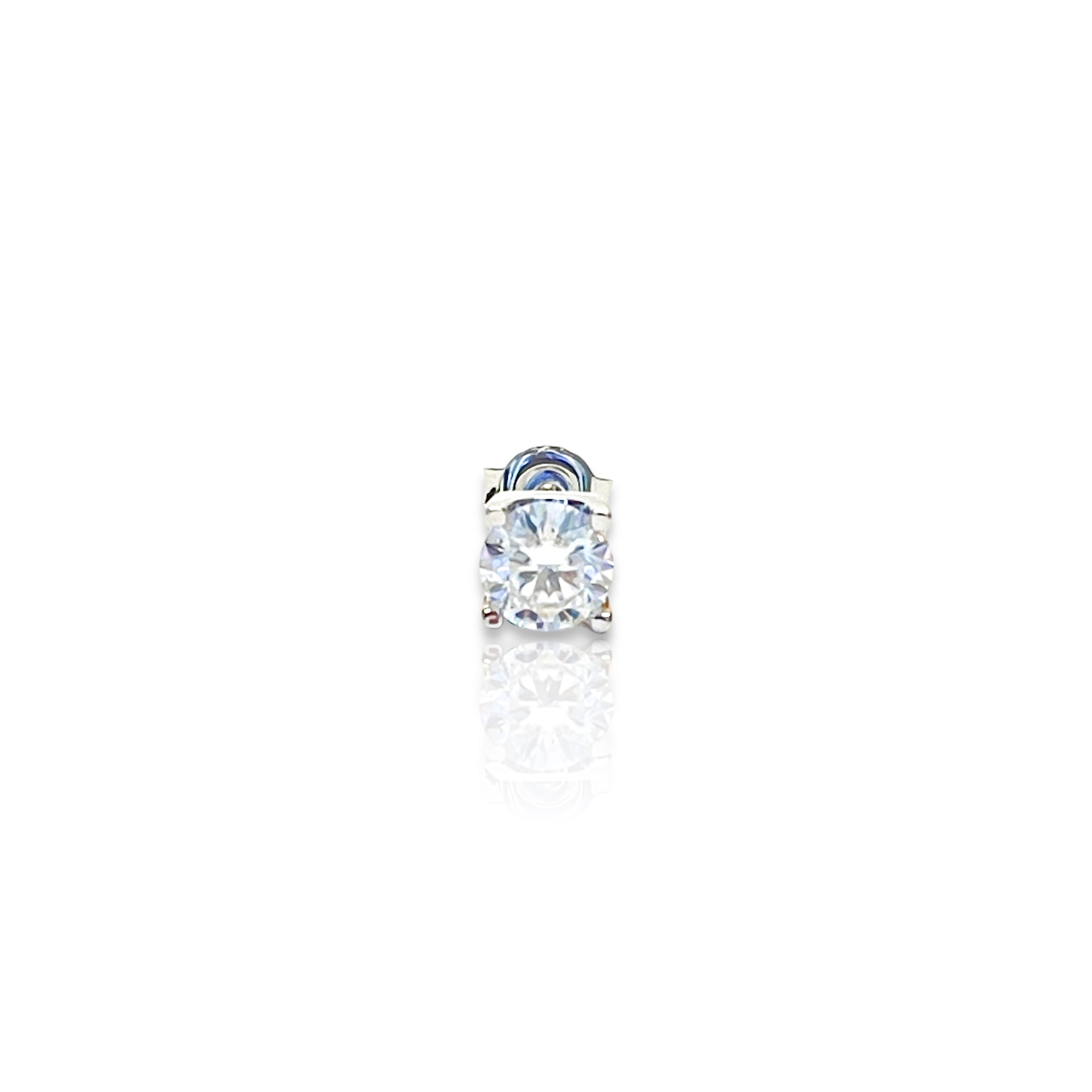 GRA Moissanite Solitaire Earring