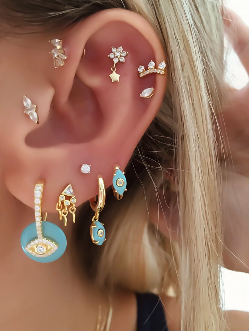 Lora Tues Eye Earrings