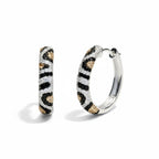 Lugo Animal Print Oval Küpe