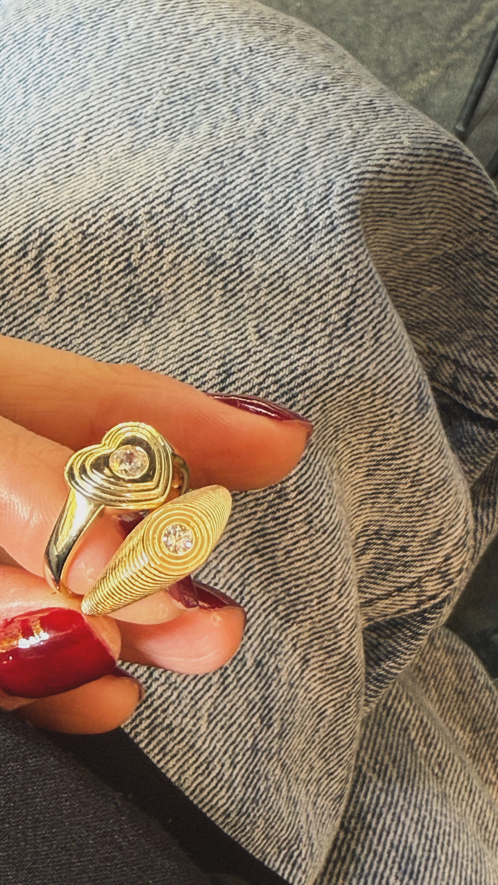 Luis Tektaş Detaylı Altın Kaplama Gümüş Yüzük