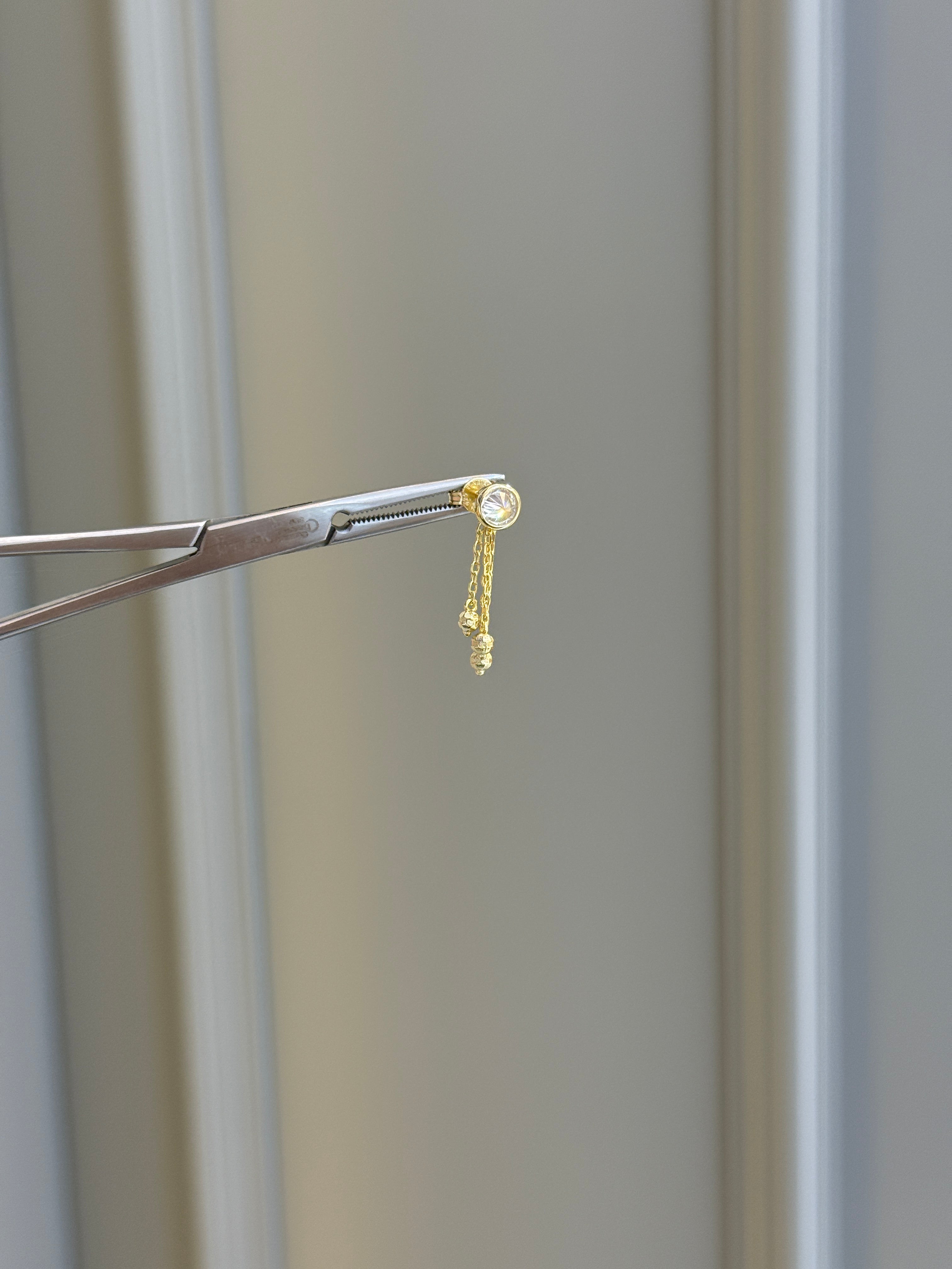 Carla Üç Toplu Zincir Küpe