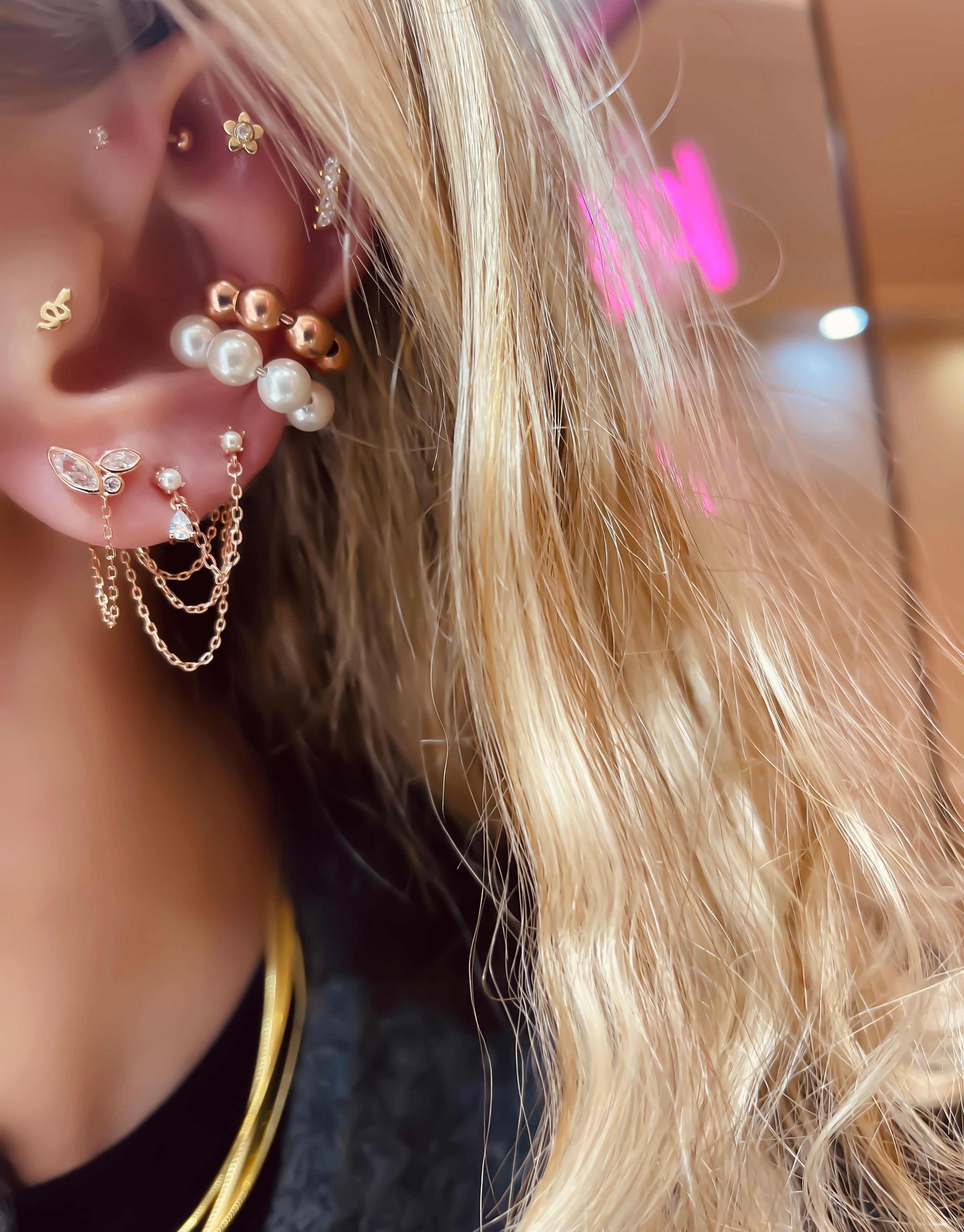 Lizza Micro Drop Pearl Earring