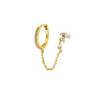 Lucca Markiz Taşlı Zincir detaylı Küpe