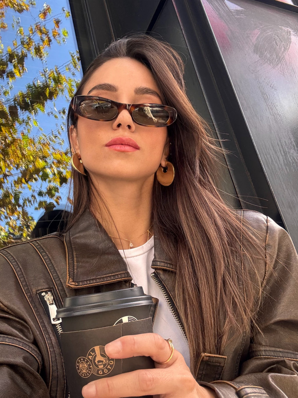 Lora Disk Halka Küpe