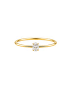 Tina Minimal Oval Taşlı Yüzük