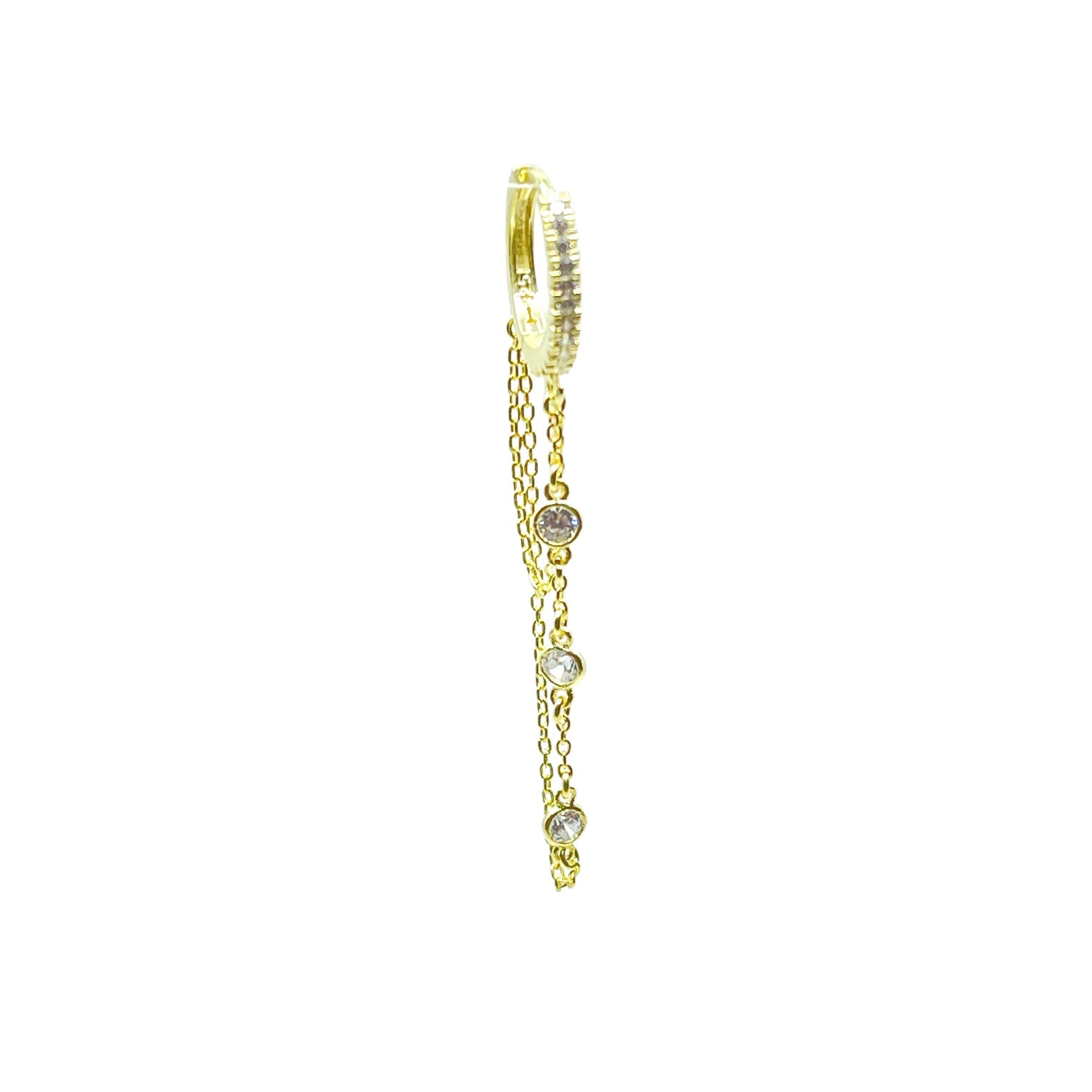 Eddie Double Chain Earring
