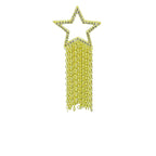 Cruz Star Dangle Earrings
