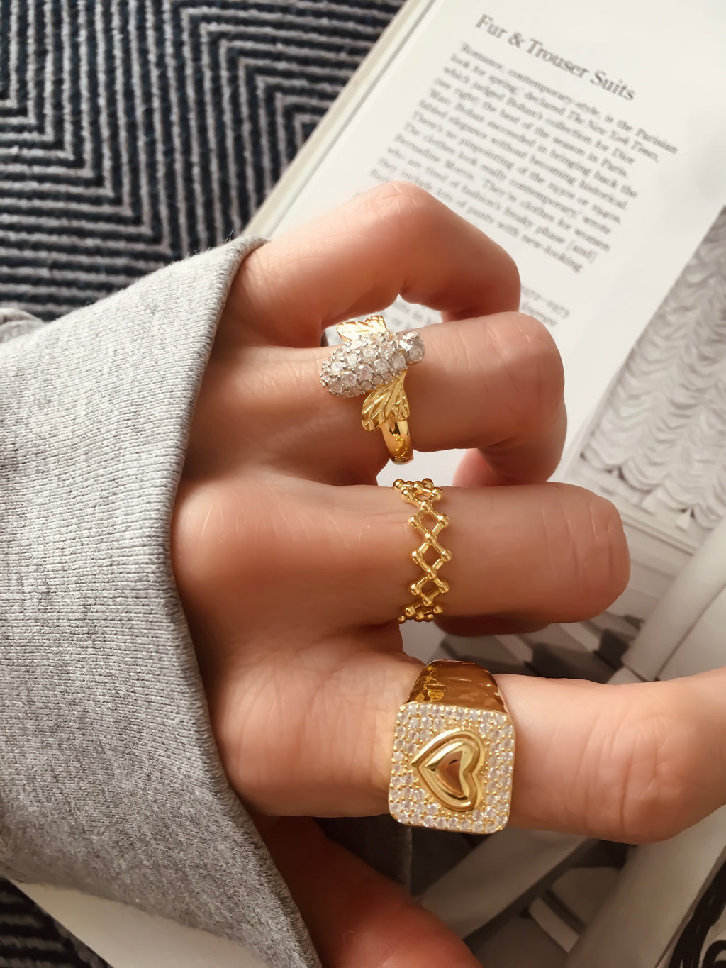 Luci Şövalye Kalp Yüzük