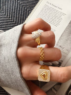 Luci Şövalye Kalp Yüzük