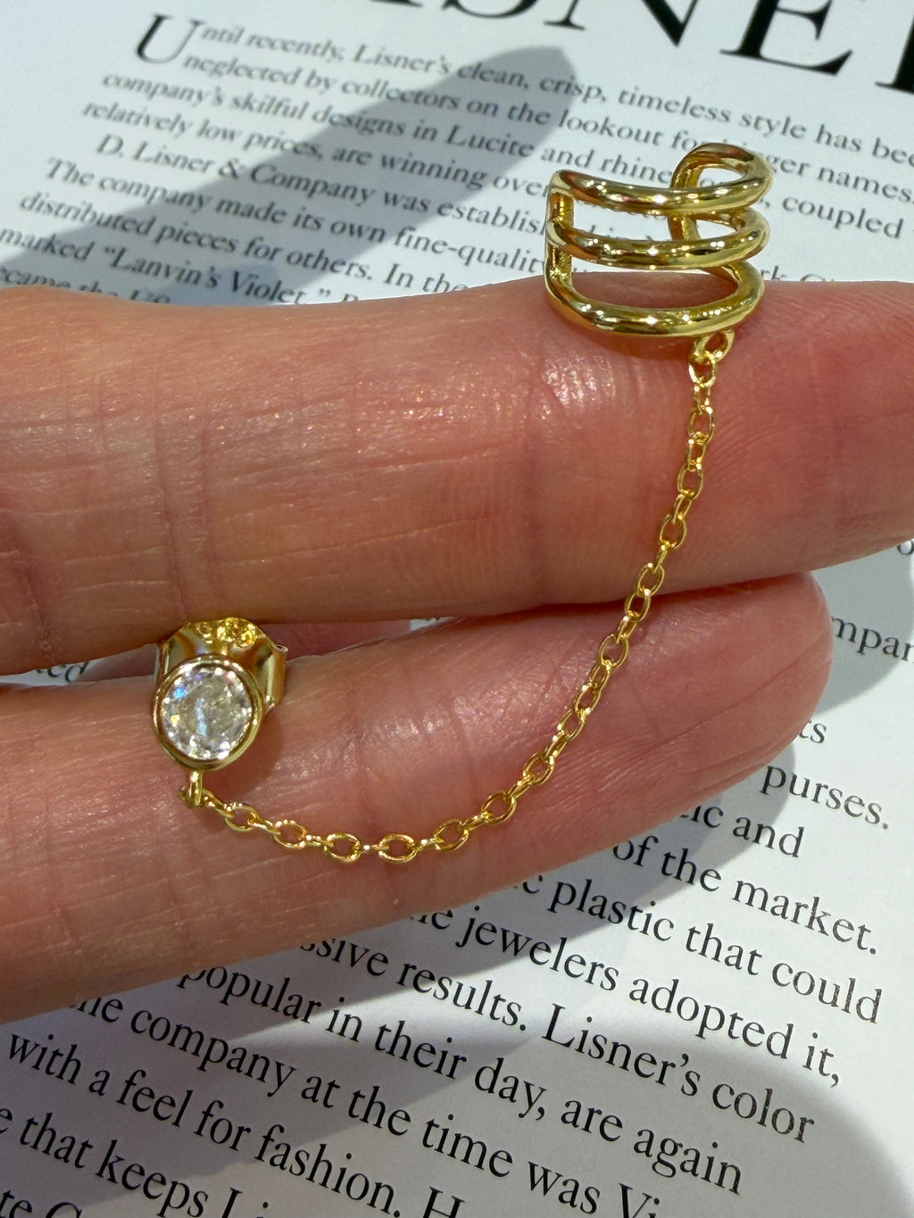 Loulou Tektaş Kıkırdak Cuff
