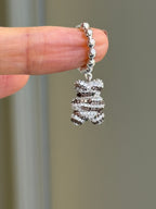 Zebra Teddy Bear Küpe