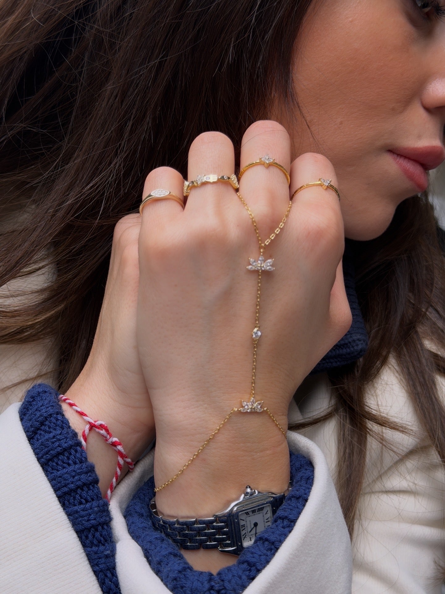 Leonie Minimal Oval Serçe Yüzük