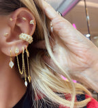 Lizza Opal Eye Earrings