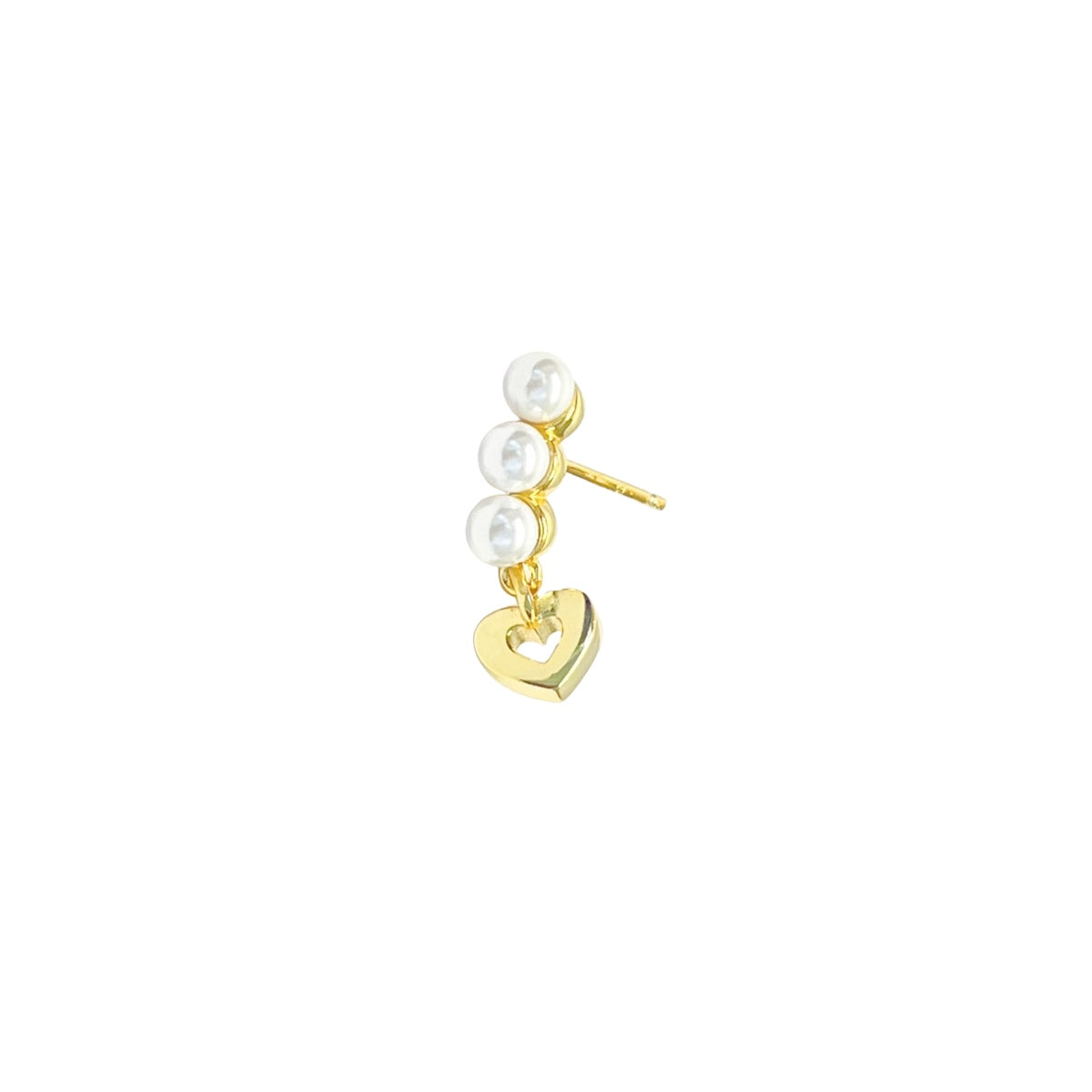 Lidya Pearl Heart Earring
