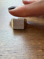 Kate Geometrik Altın Kaplama Yüzük