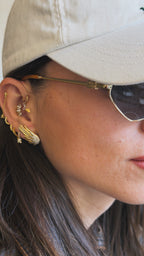 Leo Wings Altın kaplama Gümüş Küpe