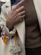 Carla Zigzag Baget Detaylı Altın Kaplama Gümüş Yüzük