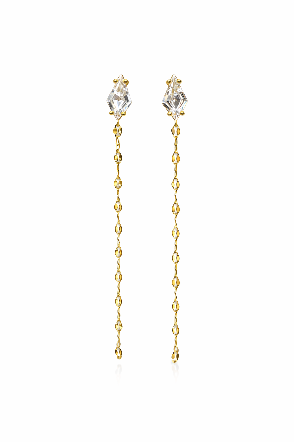 Tina Kristal Zincir Küpe