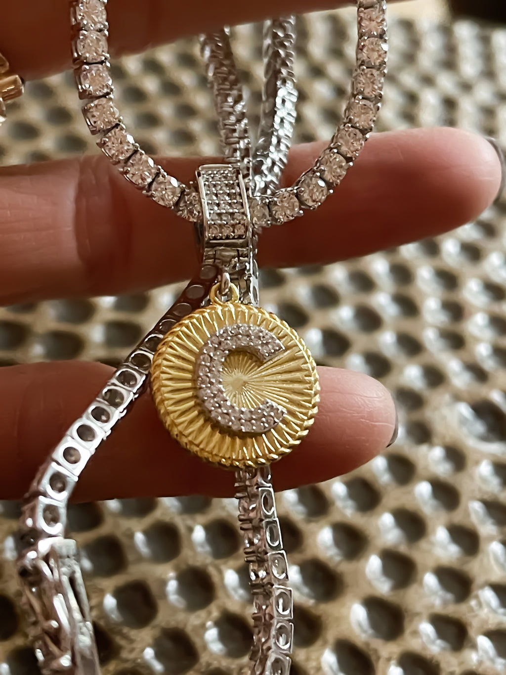 Colmar Letter Pendant Necklace