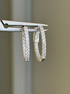 Tamtur Taşlı Halka  2 cm Küpe