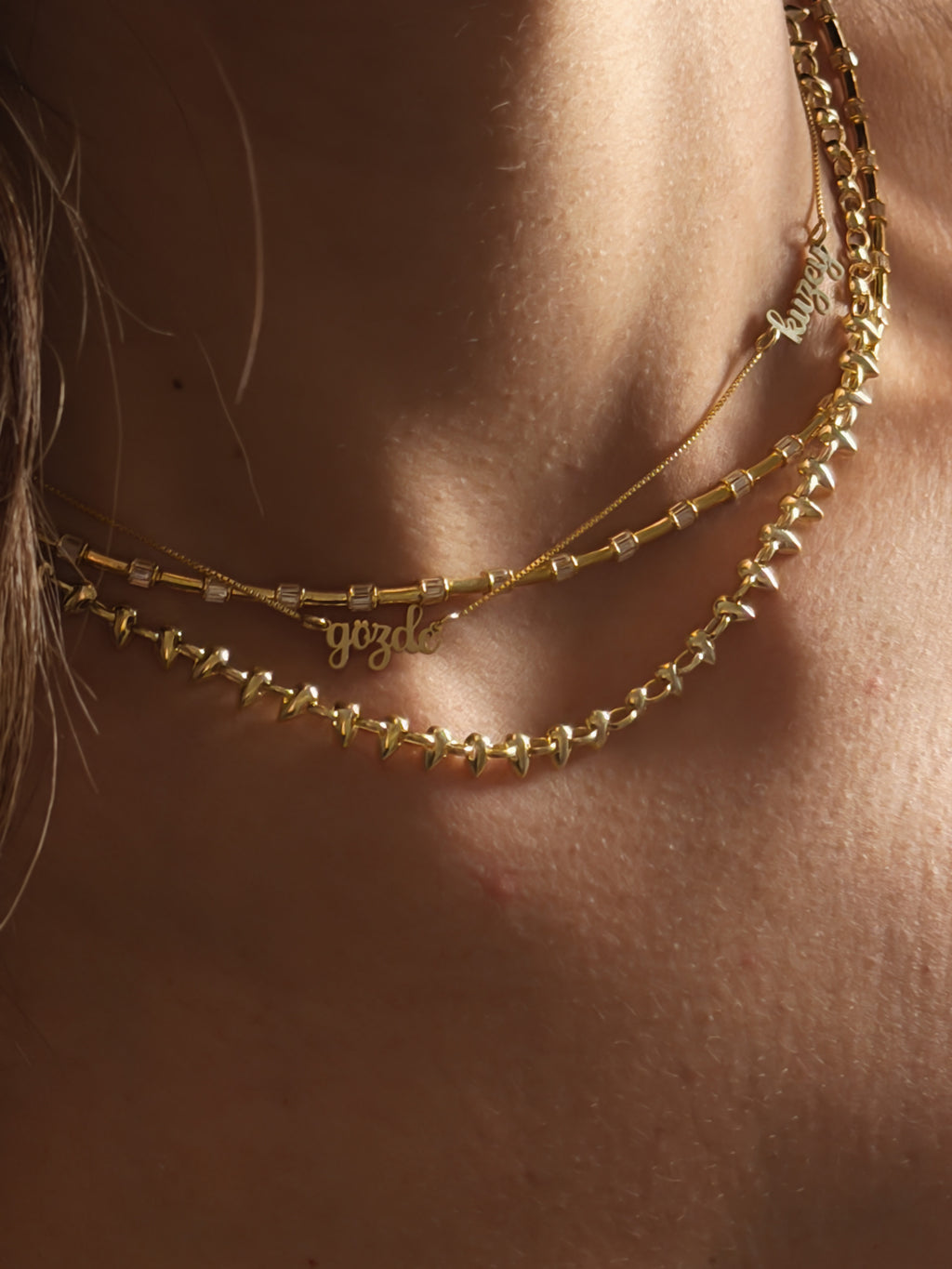 Leonie Kordon Baget taşlı Kolye