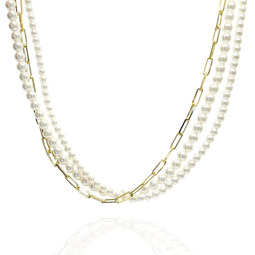 Santa Trio Pearl Necklace