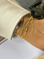 Carla Taşlı Yaprak Bileklik