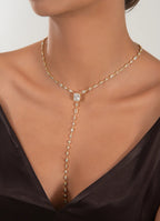 Lugo Baget taşlı Y Kolye