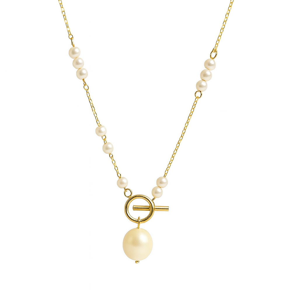 Lugo Kilit detaylı İnci Kolye