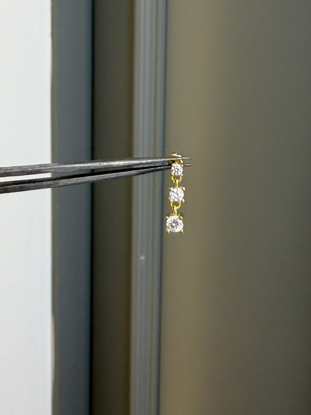 Tina 14 Altın kaplama  Gümüş Piercing