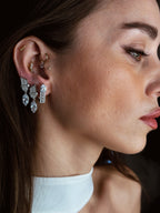 Brige Baget  Altın kaplama Gümüş Küpe