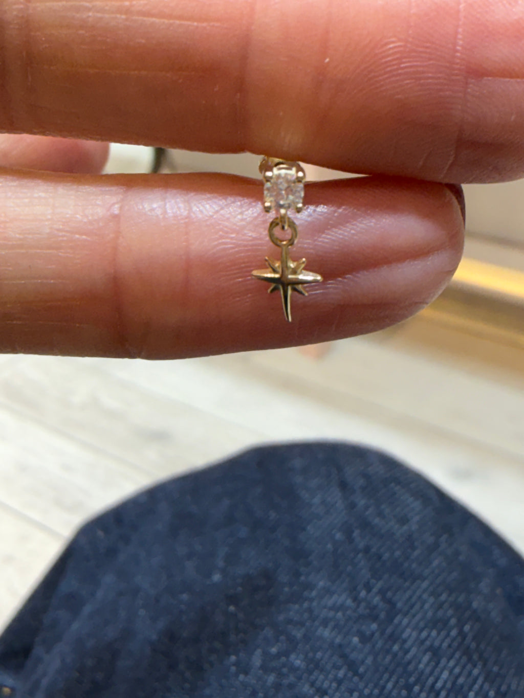 Tina 14 Altın kaplama  Gümüş 2 Piercing