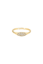 Leonie Minimal Oval Serçe Yüzük