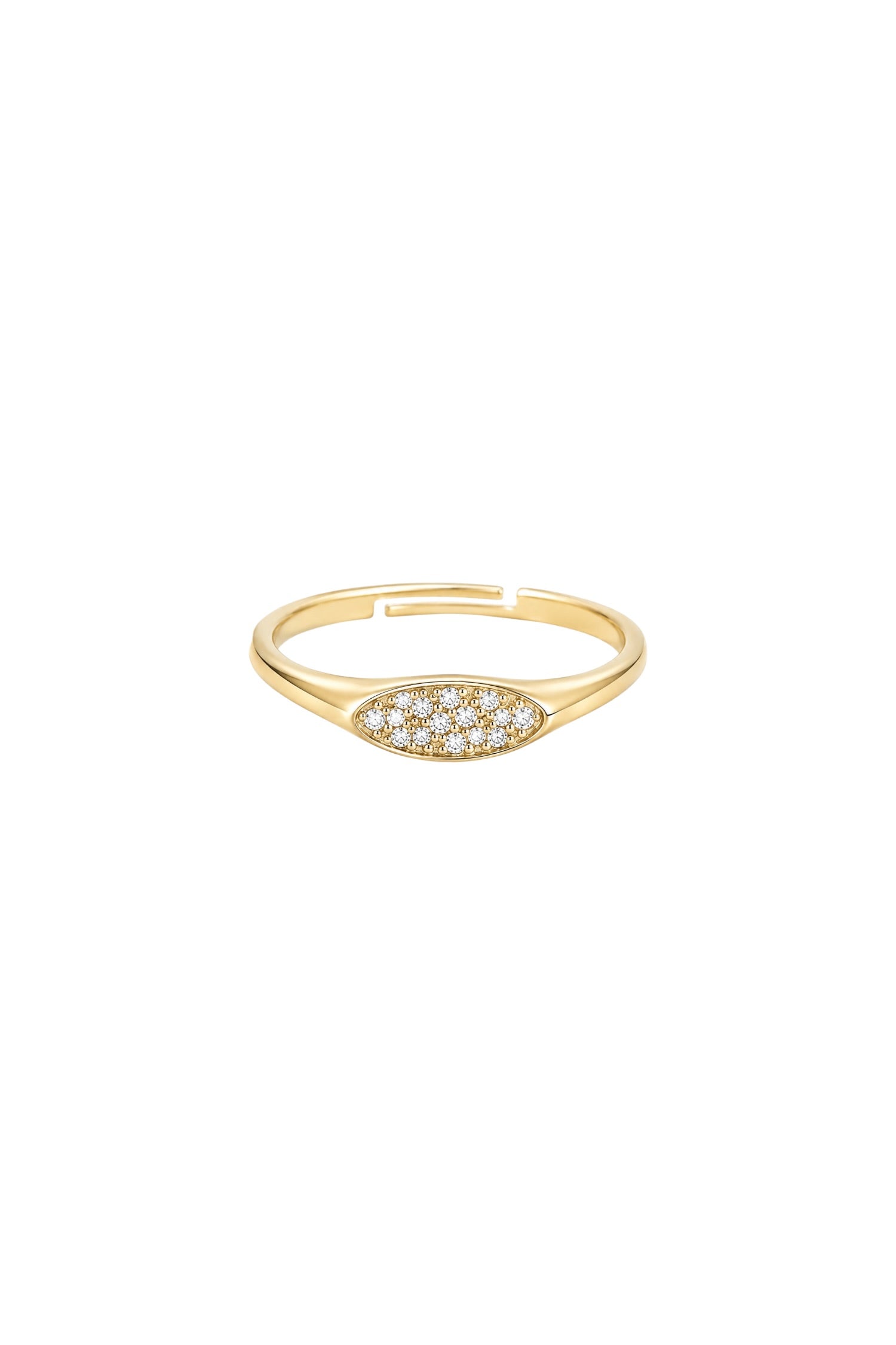 Leonie Minimal Oval Serçe Yüzük