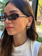 Gina Lotus  Minimal Gümüş Küpe